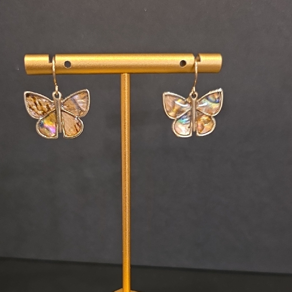 Butterfly Abalone Shell Earrings